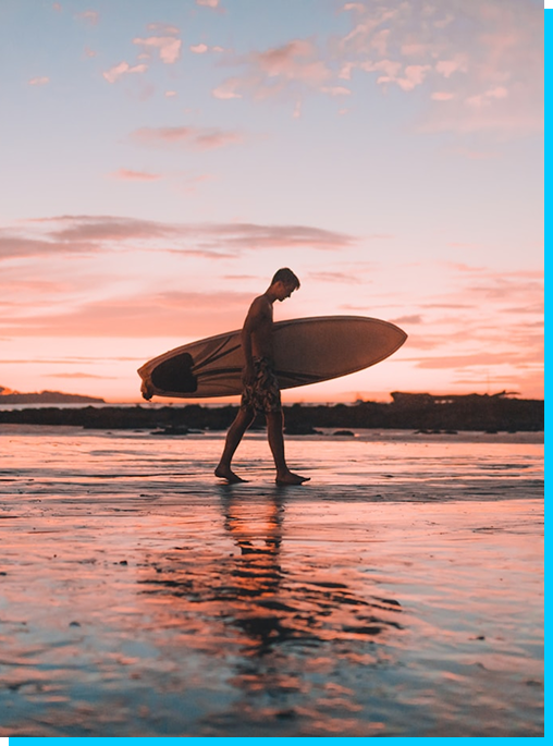 Tablas de surf de colores